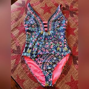 Lilly Pulitzer Inky Glow Flow Jaspen suit